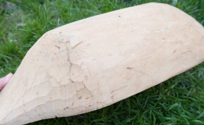 Antique Wooden Dough Bowl - Rare Bread Trough - Primitive Hand Carved Trencher Bowl - Country Wooden Bowl - Farmhouse Decor 20" x 10"