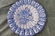 Blue and white wall plate