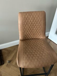 8 Tan Dining chairs