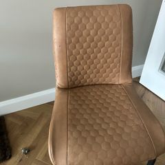 8 Tan Dining chairs