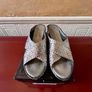 NEW Pons Quintana Silver Wedge Sandals Size 40 Image 9