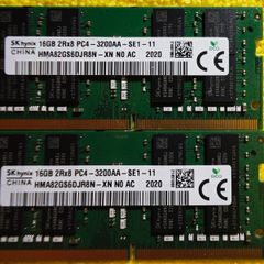 Sk Hynix Ddr4 Sdram Sodimm 32gb Hma82gs6djr8n (x2)