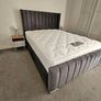 New Ottoman Upholstered Bed, Double Bed with Hydraulic Lifting Bar, Height Adjustable Padded Headboard, Metal Slatted Frame, Youth Bed, Adult Bed Image 5