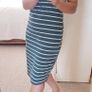 Green and White Striped Dress - Size 8-10 Image 2