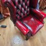 Chesterfield 3 seater and two chairs Image 5