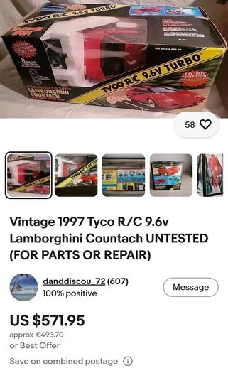 Tyco R/c turbo red lamborghini