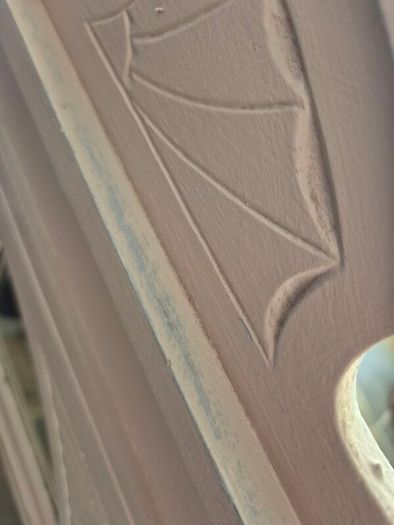 Vintage painted Overmantle