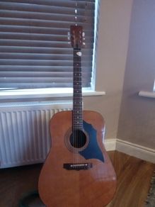 acoustic guitar kd 28 made in italy in 1969