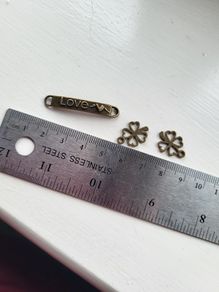 Charm / connector for jewelry making etc. antique color NEW