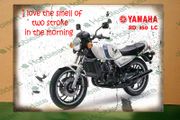 Yamaha RD 350 LC tin metal sign