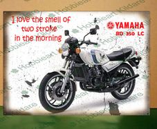 Yamaha RD 350 LC tin metal sign