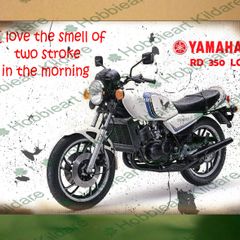Yamaha RD 350 LC tin metal sign