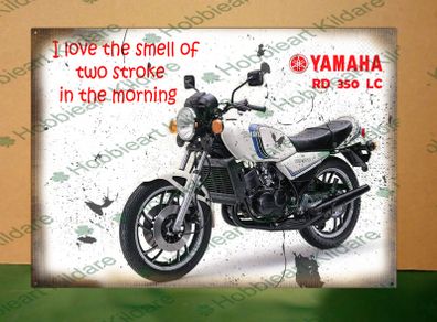 Yamaha RD 350 LC tin metal sign