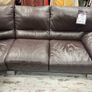 Dark Brown leather Corner Sofa Image 5