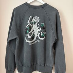 NUDIE JEANS - Knocktopus Sweatshirt Anthracite Size S!