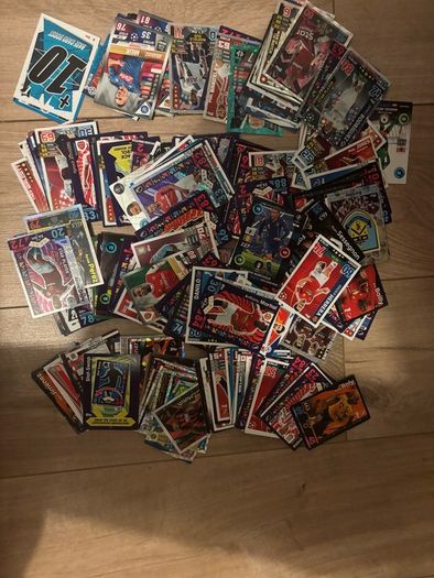 Mixed variety football cards