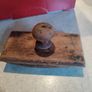 Antique wooden rocker ink blotter Desk top decor Original antique item. Image 6