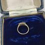 9ct Gold 1 Carat Tanzanite Trilogy Ring. Size N Image 3
