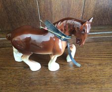 Ceramic Shire horse ornament