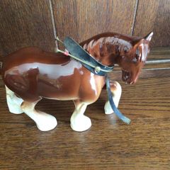 Ceramic Shire horse ornament