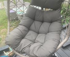 Gray Hanging Egg Chair