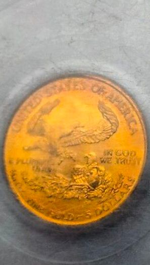 Gold 5 Dollar Ms69 Usa Eagle