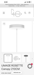 Ceiling light cord set long
