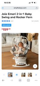 baby swing and fern