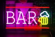 Beer Neon Sign BAR Letter Neon Sign 3D Art USB Powered Yellow Pink LED Neon Light Decorative Wall Lights for Bar Party Nightclub Restaurant Festival Celebration Decoration Party Sign (FREE POSTAGE)