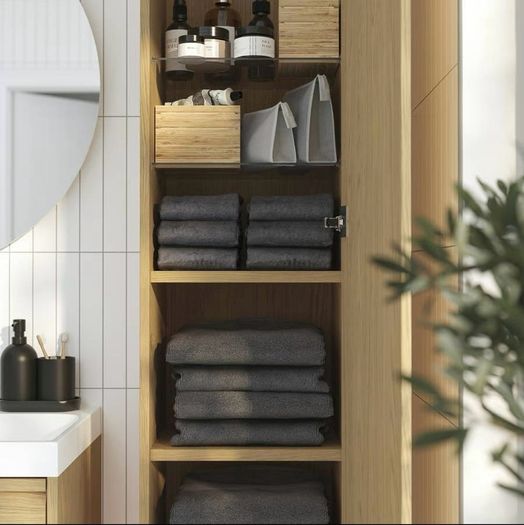 Ikea Cabinet Angsjon oak effect, 40x30x 195 cm high cabinet