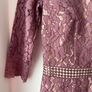 Little Mistress mauve lace dress size 8 Image 3