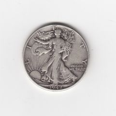 USA, Half Dollar, 1942, 90% silver coin (no. 462)
