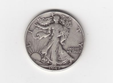 USA, Half Dollar, 1942, 90% silver coin (no. 462)