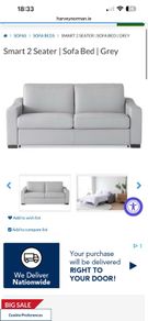 2 seater sofa bed