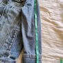 Unisex denim cotton distressed jacket in very good condition see last three photos for exact measurements FREE STANDARD POSTAGE INCLUDED Image 7