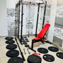 130 Kg Olympic Barbell Set Power Rack With Dip Attachments Bench Dumbbells Image 4