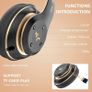 NEW SALE | Bluetooth Headphones Over Ear, 6 EQ Modes Wireless Headphones Over Ear,65 Hours Playtime Foldable Lightweight Wireless Headphones,with Built-in HD Mic, FM, SD/TF for PC/Home Image 3