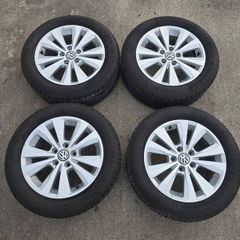 Genuine Volkswagen 16" Alloy Wheels & Continental ContiEcoContact Tyres (205/55/R16)