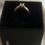 9ct Gold White Topaz Ring 4.08 grams Size O Image 2