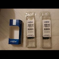 16 GB memory ram 2x8GB DDR3 Crucial Brand new