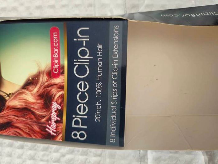100% human hair clip-in extensions 20 inch