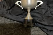 EPNS pewter miniature trophy cup