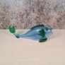 Glass fish ornament  blue and green DAMAGED Image 2