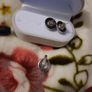 sterling silver matching ring and earrings Image 6