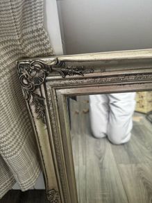 2 x Antique silver mirrors