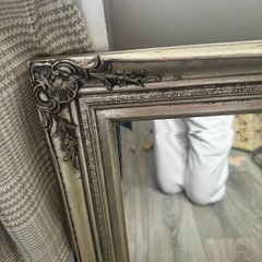 2 x Antique silver mirrors