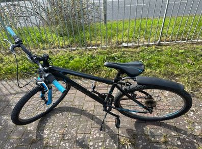 Team Mountain Bike with Mudguards (Black/Blue)  Dundalk