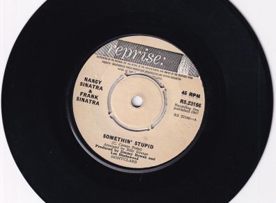 Nancy & Frank Sinatra Somethin Stupid Irish Pressing 1967 Single