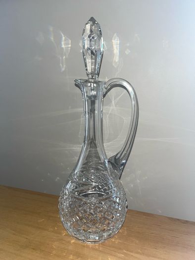 vintage Galway Crystal Claret Decanter