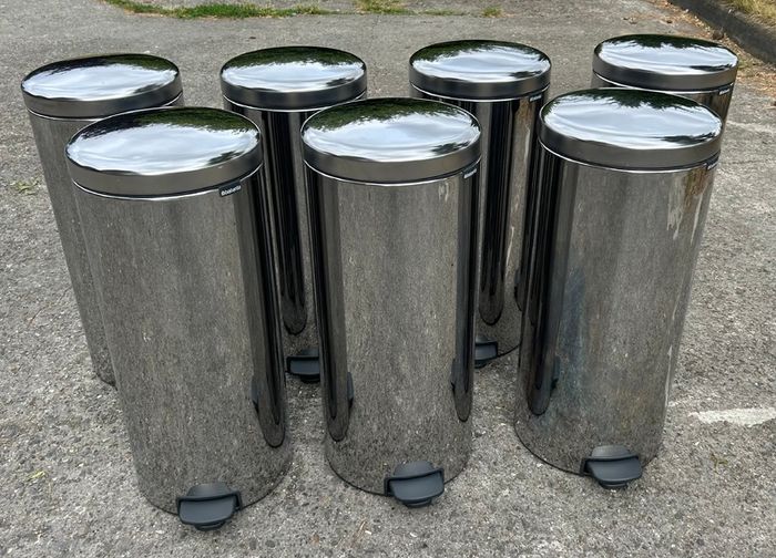 Brabantia 30L Bins - Brilliant Steel - Very Good Condition